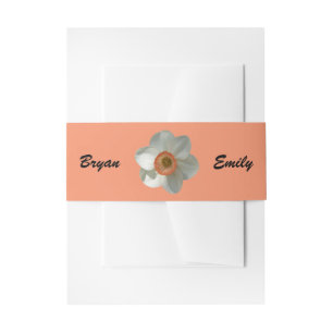 Cintas Para Invitaciones Flor de primavera rosada de Daffodil