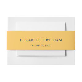 Cintas Para Invitaciones Flor de rayo simple elegante con Boda monograma