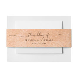 Cintas Para Invitaciones Flor Gerbera en el Boda de melocotón abstracto