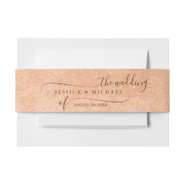 Cintas Para Invitaciones Flor Gerbera en el Boda de melocotón abstracto