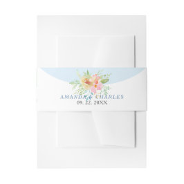 Cintas Para Invitaciones Flor rosa y amarilla de lujo