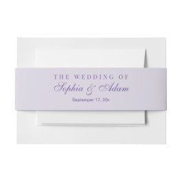 Cintas Para Invitaciones Flora acuática dorada de lavanda