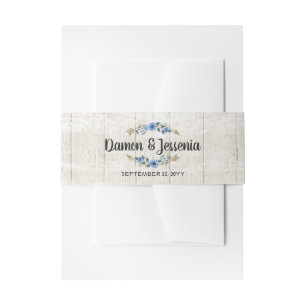 Cintas Para Invitaciones Floral Boho Arrows & Floral Wedding Invition