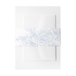 Cintas Para Invitaciones Floral Chintz Chinoiserie Blue Toile Boda