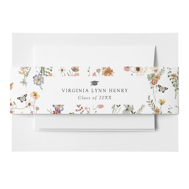 Cintas Para Invitaciones Floral Colorido (Colorful Floral Invitation Belly Band by Painted Paperie
)