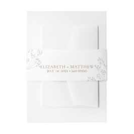 Cintas Para Invitaciones Floral Greenery Wedding