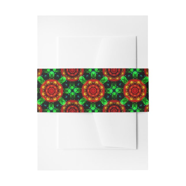 Cintas Para Invitaciones Floral Modern Boho Elegant Abstract Pattern #504 (Anverso Ejemplo)