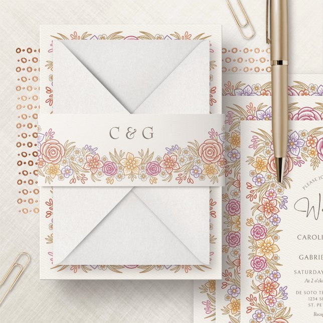 Cintas Para Invitaciones Floral otoñal (Subido por el creador)