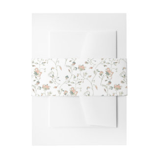 Cintas Para Invitaciones Floral romántica