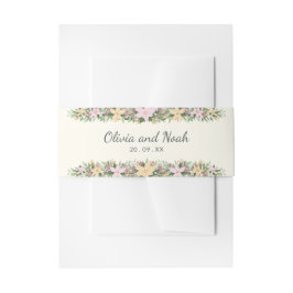 Cintas Para Invitaciones Floral romántico