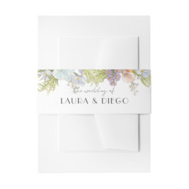 Cintas Para Invitaciones Floral Wedding Invitation