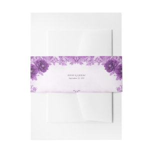 Cintas Para Invitaciones Florecen las flores moradas
