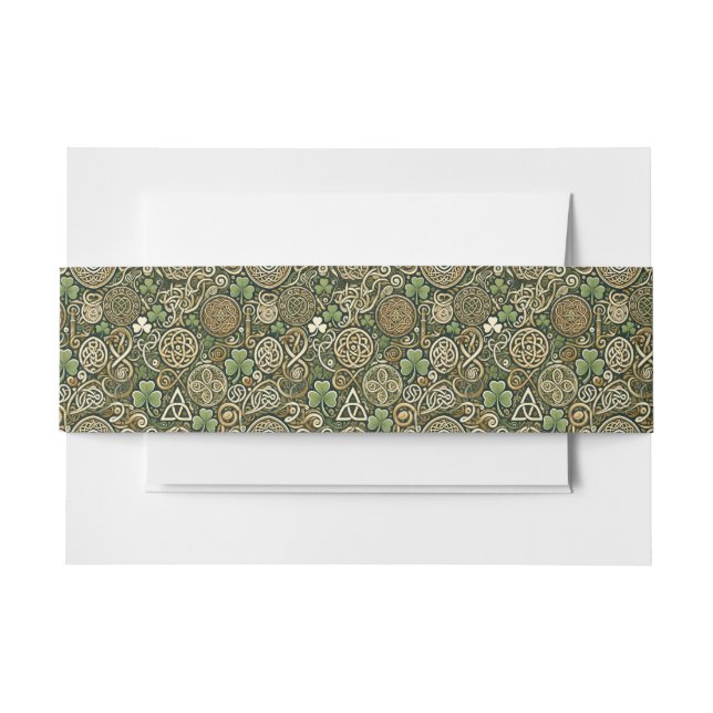 Cintas Para Invitaciones Florecimiento Celta (Anverso Ejemplo)