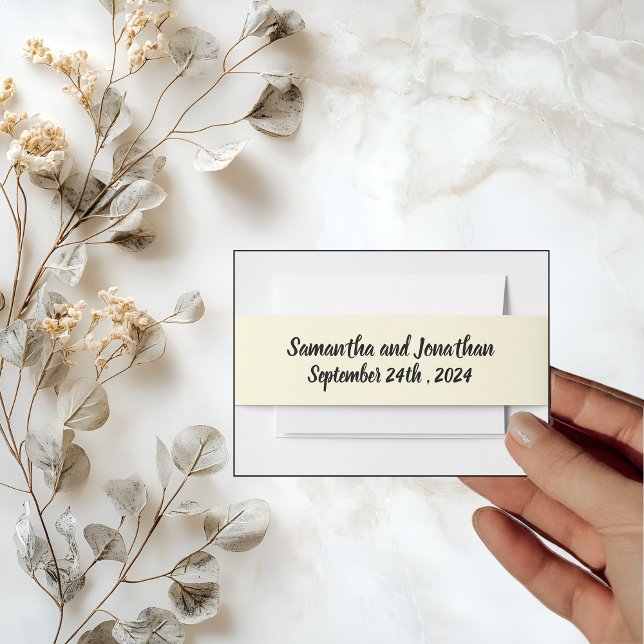 Cintas Para Invitaciones Flores blancas y púrpuras elegantes sobre mármol (Subido por el creador)