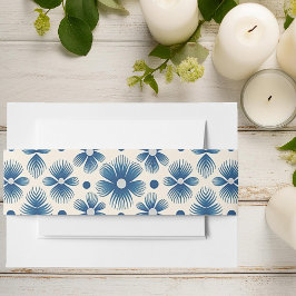 Cintas Para Invitaciones Flores de bodas de mediados del siglo | Impresión 