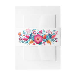 Cintas Para Invitaciones Flores de Fiesta Mexicana Quinceanera