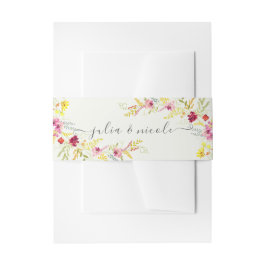 Cintas Para Invitaciones Flores de orquídeas violetas rosadas salvajes Boda