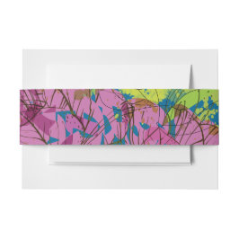 Cintas Para Invitaciones FLORES DE PRIMAVERA PINTADA Bat Mitzvah