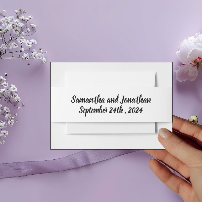 Cintas Para Invitaciones Flores Elegantes de Acuarela para Boda (Subido por el creador)