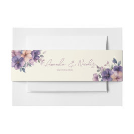 Cintas Para Invitaciones Flores puramente rosas en el Boda