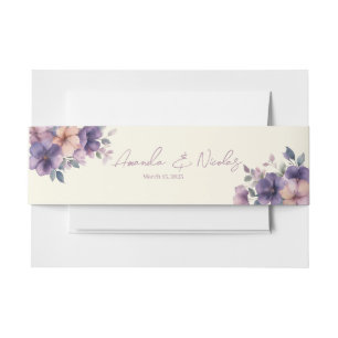 Cintas Para Invitaciones Flores puramente rosas en el Boda