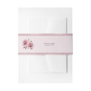 Cintas Para Invitaciones Flores rosas modernas