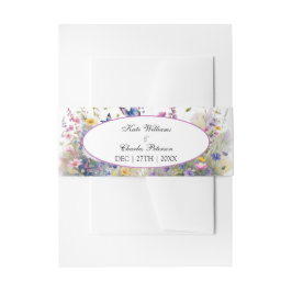 Cintas Para Invitaciones Flores silvestres brillantes