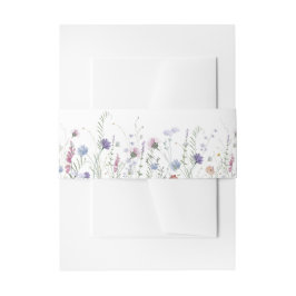 Cintas Para Invitaciones Flores violetas