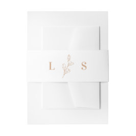 Cintas Para Invitaciones Foliage Minimalista moderno