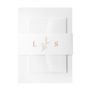 Cintas Para Invitaciones Foliage Minimalista moderno