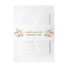 Cintas Para Invitaciones Follaje de eucalipto acuarela