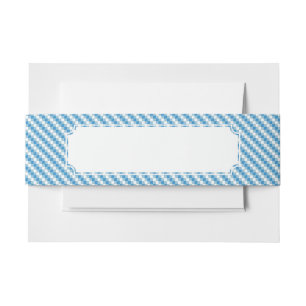 Cintas Para Invitaciones fondo Azul-blanco de los cuadrados