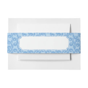 Cintas Para Invitaciones Fondo azul del modelo de los pingüinos