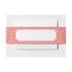 Cintas Para Invitaciones Fondo barroco del damasco del estilo