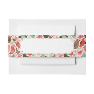 Cintas Para Invitaciones fondo con los pájaros lindos