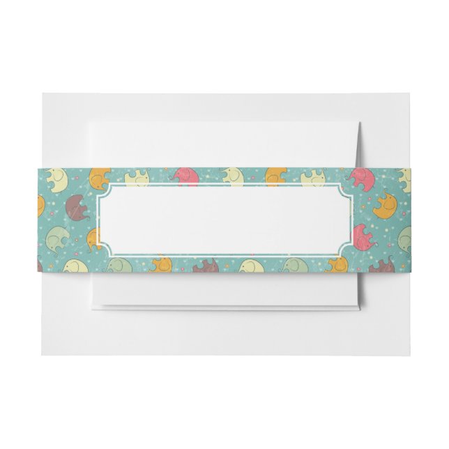 Cintas Para Invitaciones fondo del bebé (Anverso Ejemplo)