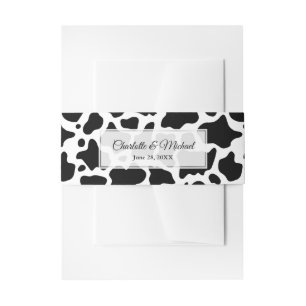 Cintas Para Invitaciones Fondo del patrón de vaca
