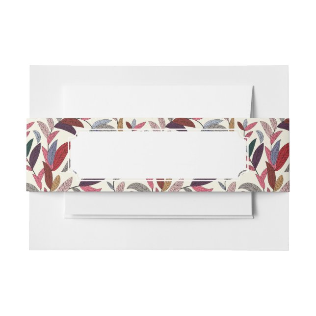 Cintas Para Invitaciones Fondo floral (Anverso Ejemplo)