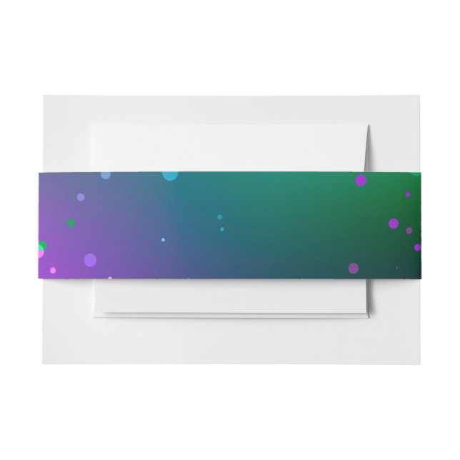 Cintas Para Invitaciones Fondo morado festivo Mardi Gras (Anverso Ejemplo)