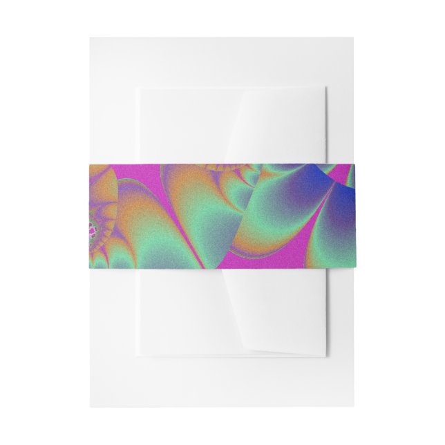 Cintas Para Invitaciones Fractal Cactus Bloom (Anverso Ejemplo)