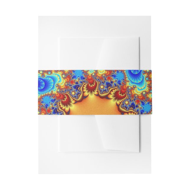 Cintas Para Invitaciones Fractalscopio celeste (Anverso Ejemplo)