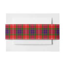 Cintas Para Invitaciones Fraser Scottish Tartan Belly Band