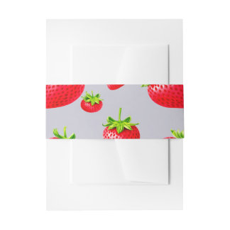 Cintas Para Invitaciones Fresa