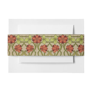Cintas Para Invitaciones Frieze Border Art Nouveau Floral