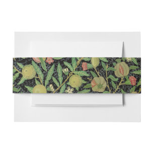 Cintas Para Invitaciones Fruta de granada oscura patrón de William Morris