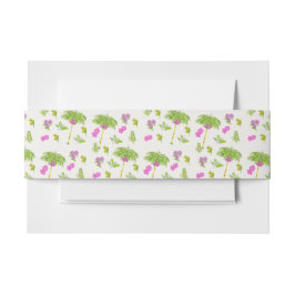 Cintas Para Invitaciones Funky Drawn Tropical Destination Wedding