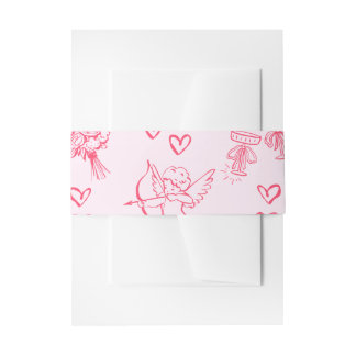 Cintas Para Invitaciones Galentine’s Day Valentine Girly Invitation