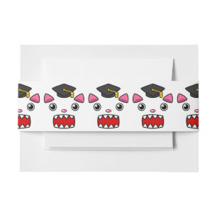 Cintas Para Invitaciones Gato de Graduación Emocionado