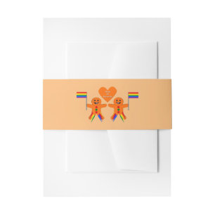 Cintas Para Invitaciones Gay Men Navidades Gingerbread Pareja