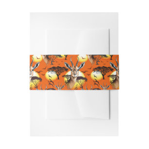 Cintas Para Invitaciones Gazelle Animal salvaje Antelope africano